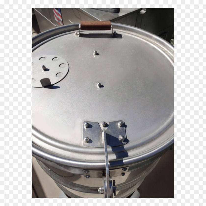 Big Poppa Smoking Drum Steel Hinge Lid PNG