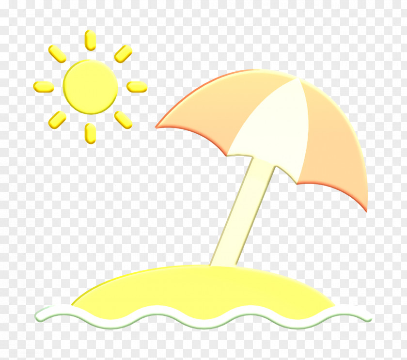 Crescent Symbol Summer Icon Sun Umbrella Beach PNG