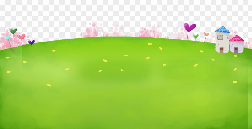 Flowers And Green Grass Web Template Lawn World Wide Page PNG