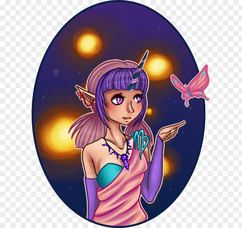 Human Heart Fairy Legendary Creature Violet Purple PNG