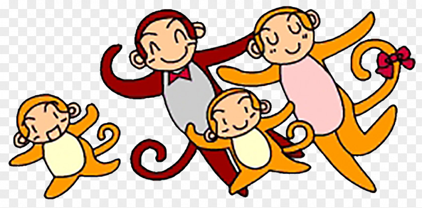 Dancing Monkey Clip Art PNG