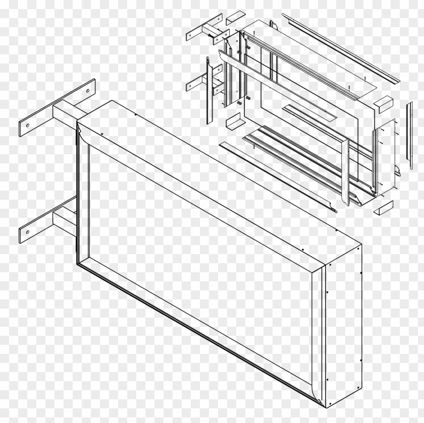 Light Isometric Projection Lightbox Signage Systems PNG