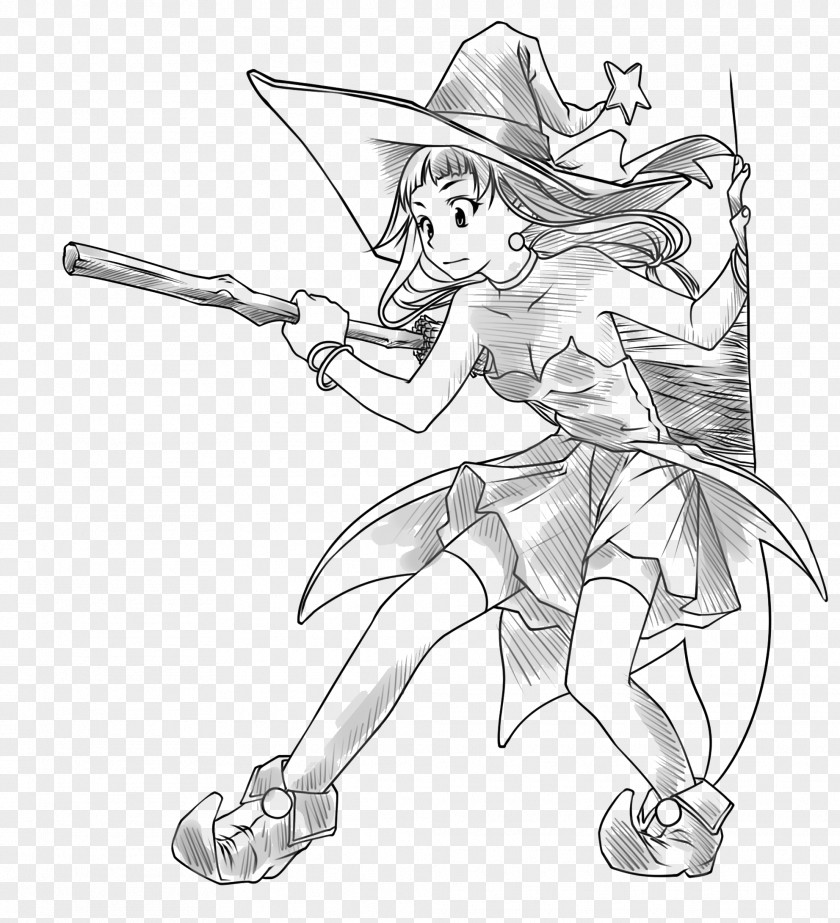 Little Witch Boszorkxe1ny Broom Wand PNG