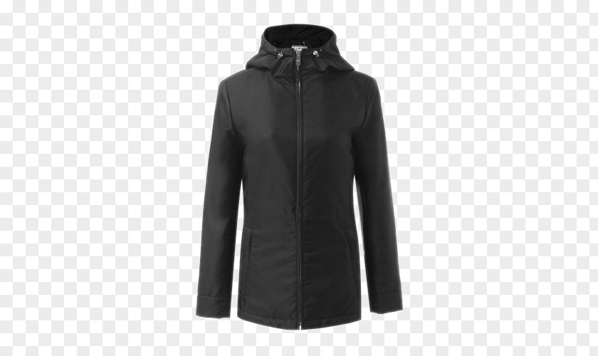 Nylon Zipper Closure Ladies Hooded Jacket PNG