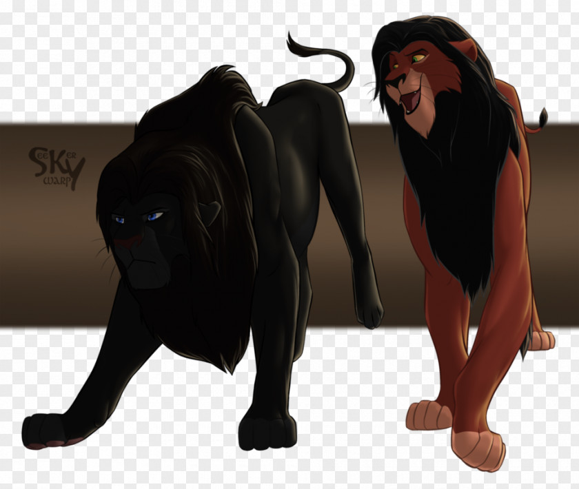 Scar Lion Black Panther Skywarp Digital Art PNG