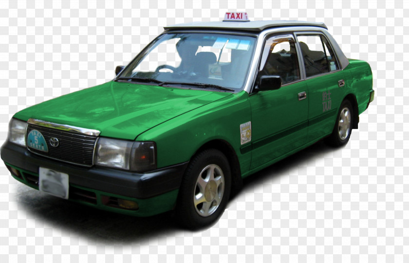 Taxi Taxicabs Of Hong Kong Kowloon Toyota Crown Comfort Lantau Island PNG