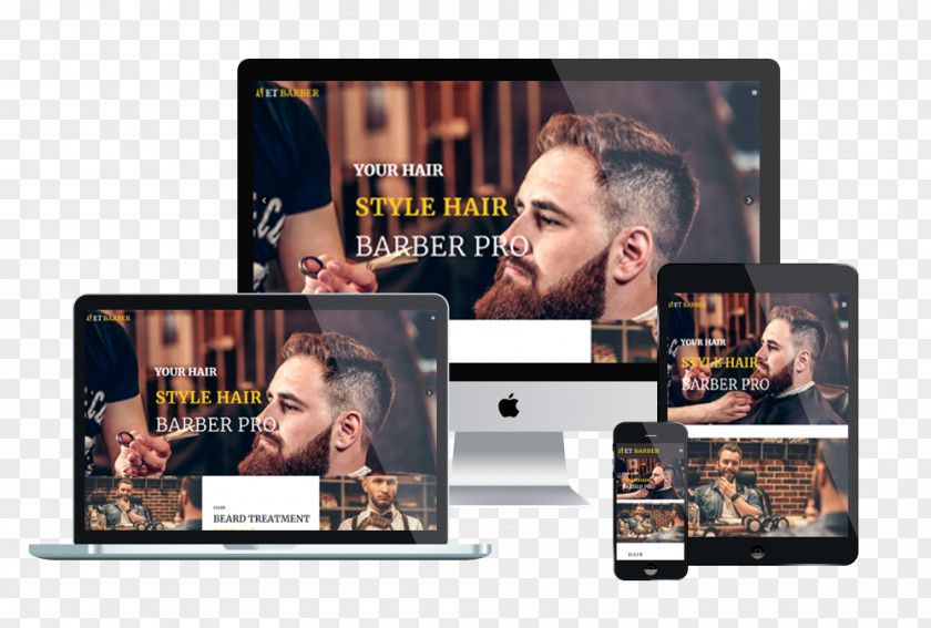 Vote Online Web Template Responsive Design System Barber Website PNG