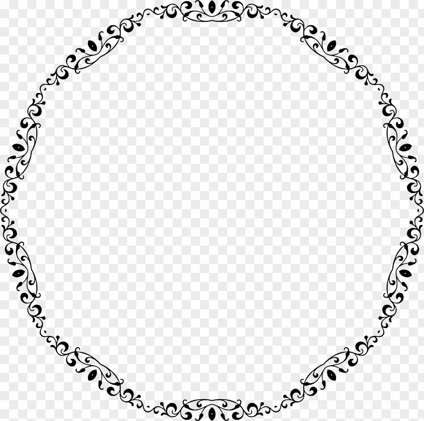 Elegant Circle Template Plain Text Microsoft Word PNG