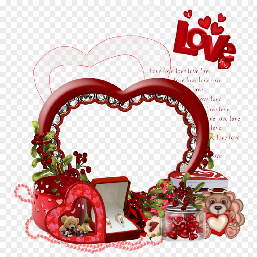 Heart Love Christmas Ornament PNG