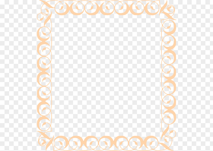 Peach Border Cliparts Decorative Borders Graphic Frames Clip Art PNG