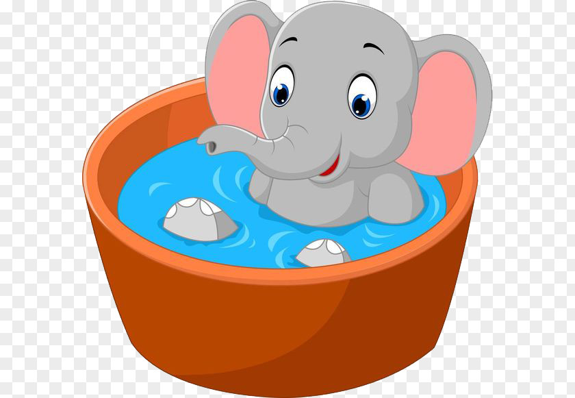 The Bathtub Elephant Royalty-free Illustration PNG