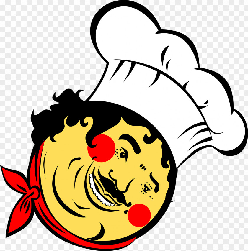Fat Face Cook Chef Cooking Cartoon PNG