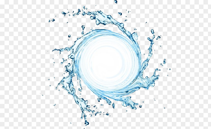 Liquid Water Circle PNG