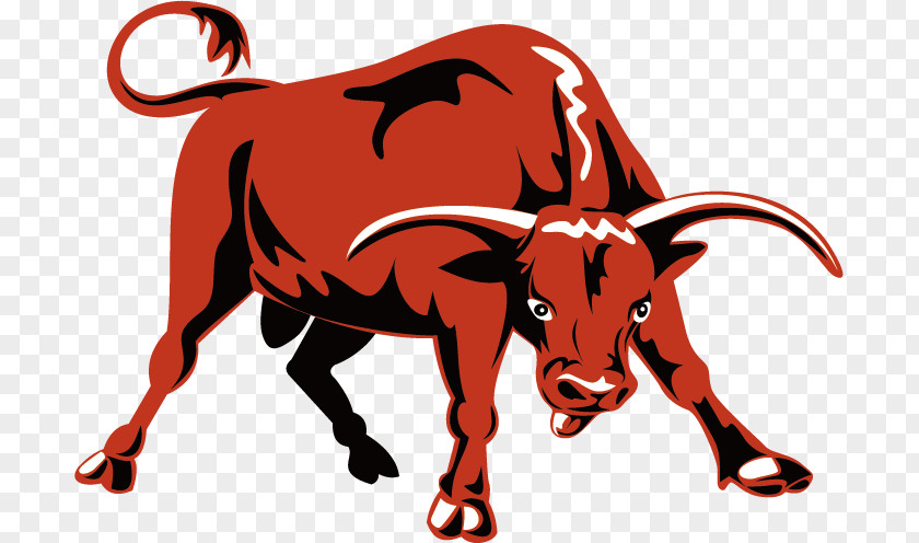 Bull Vector Charging Cattle Ox PNG