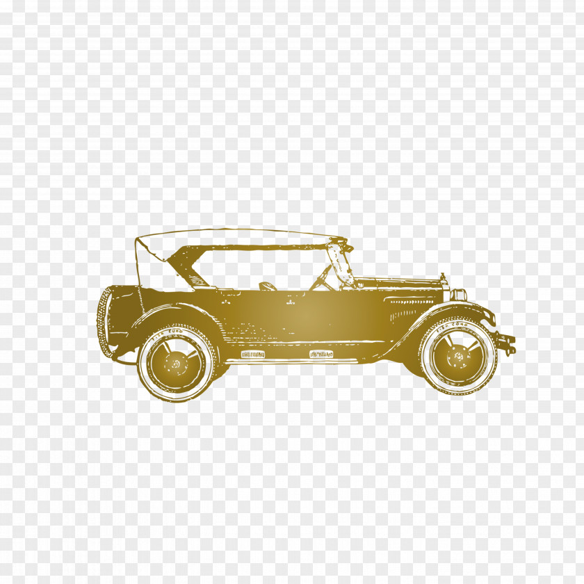 Metallic Classic Cars Vintage Car Greeting Card Clip Art PNG