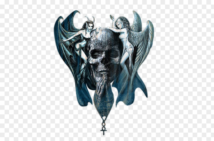 Skull Human Symbolism Dark Fantasy Art PNG