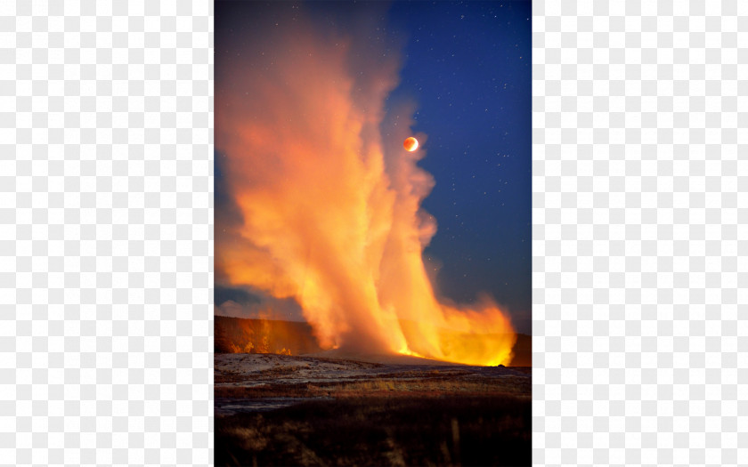 Super Moon Flame Landform G Volcano Sky Plc PNG