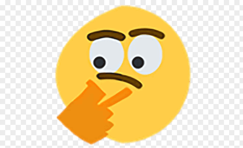 Thinking Emoji Without Hand Sticker Telegram Reddit Imgur Internet Forum PNG