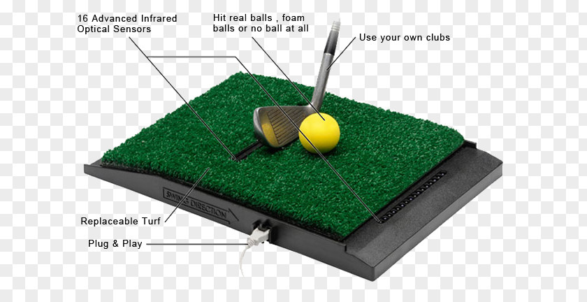 Callout OptiShot Golf Indoor Simulator Ball PNG