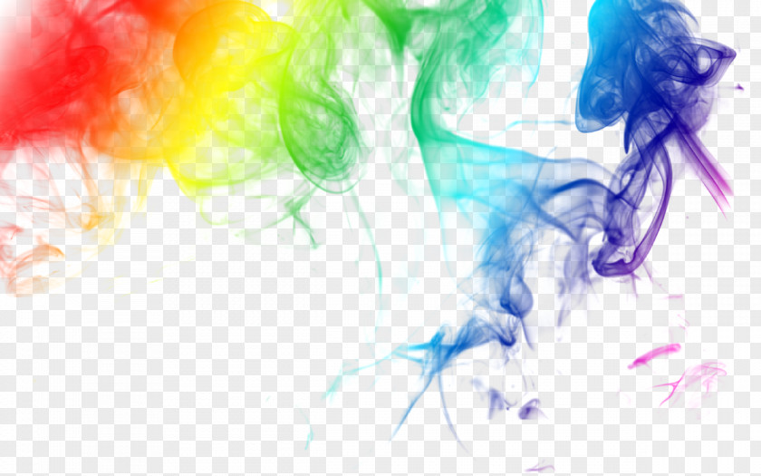 Colored Smoke 0 PNG smoke 0, Seven color misty smoke, rainbow template clipart PNG