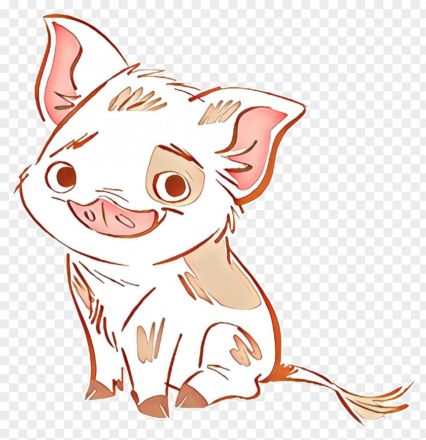 Fawn Smile Cat And Dog Cartoon PNG