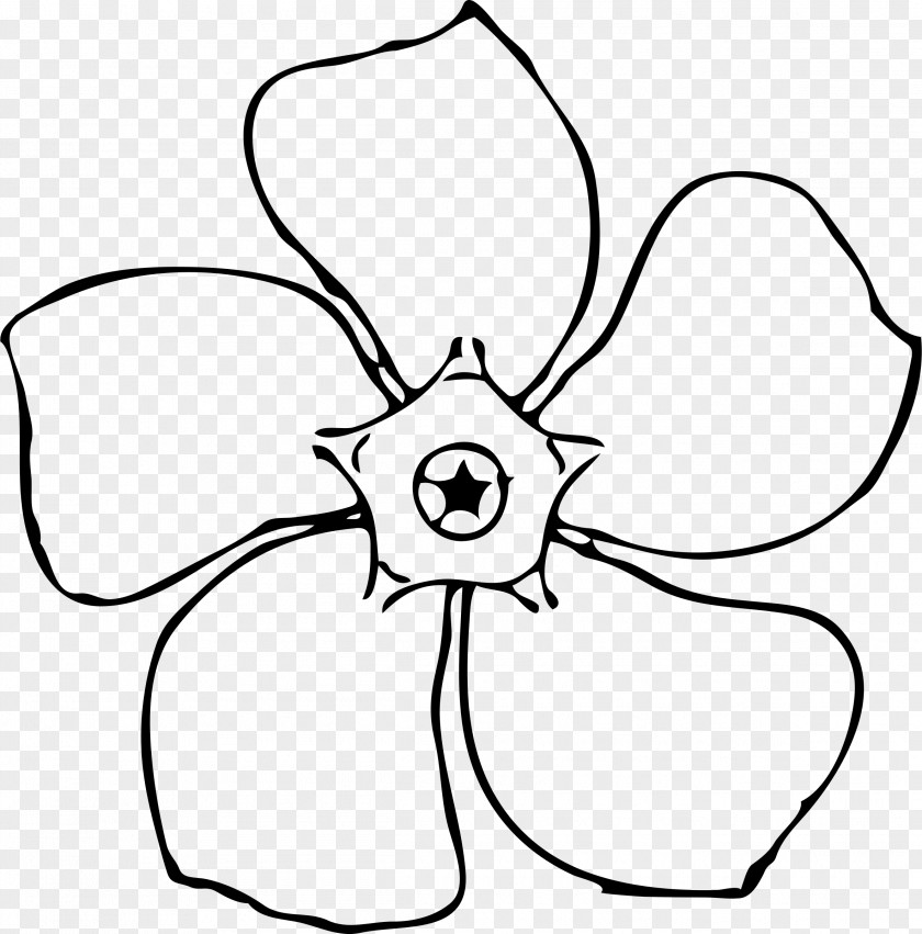 Flower Line Drawing Art Clip PNG