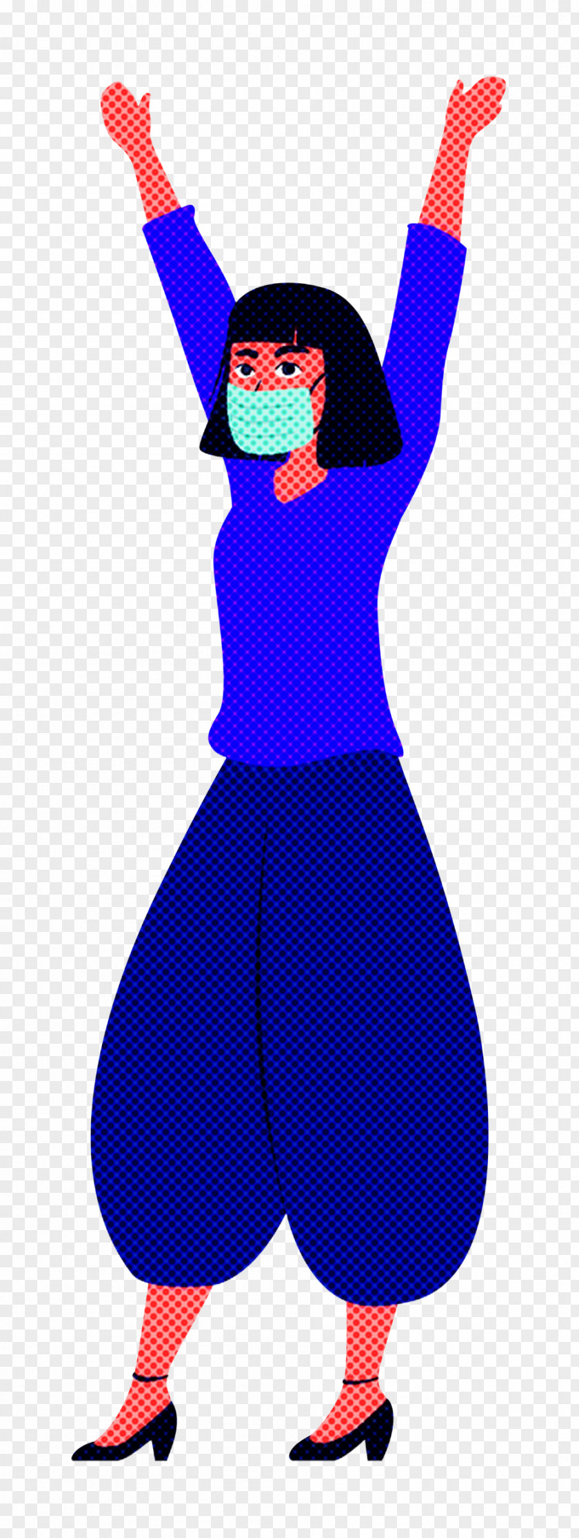 Girl With Mask PNG