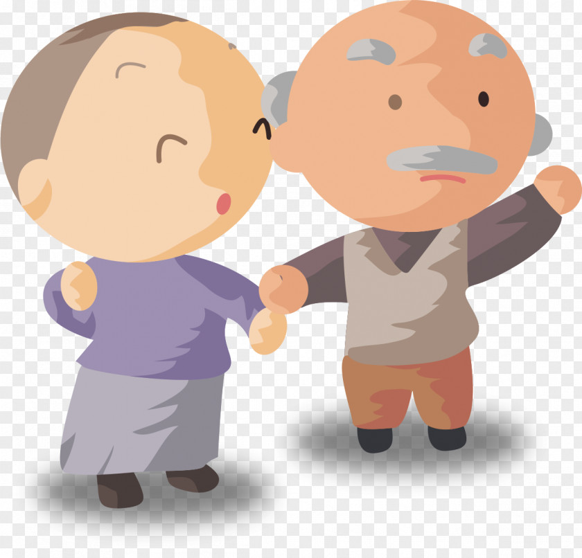 Happy Man Grandparent Grandchild Old Age PNG