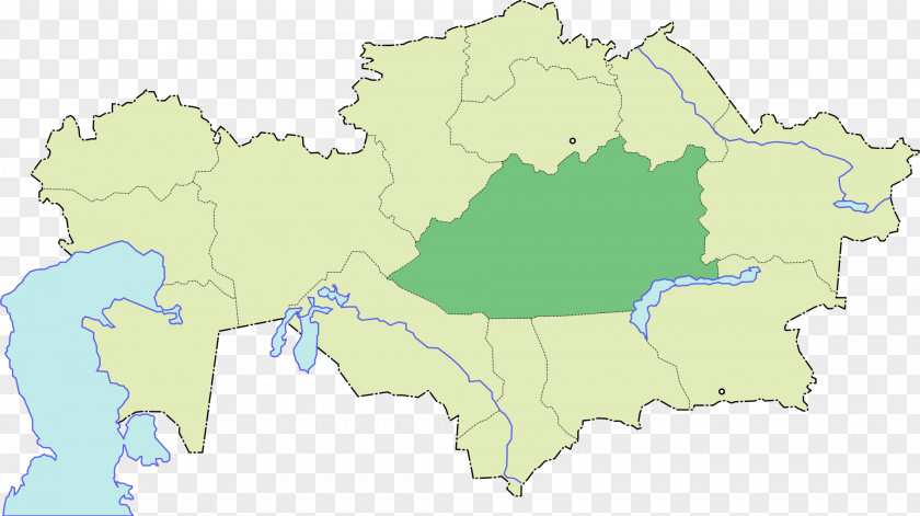 Map Qaraghandy Regions Of Kazakhstan Kievka Balkhash PNG