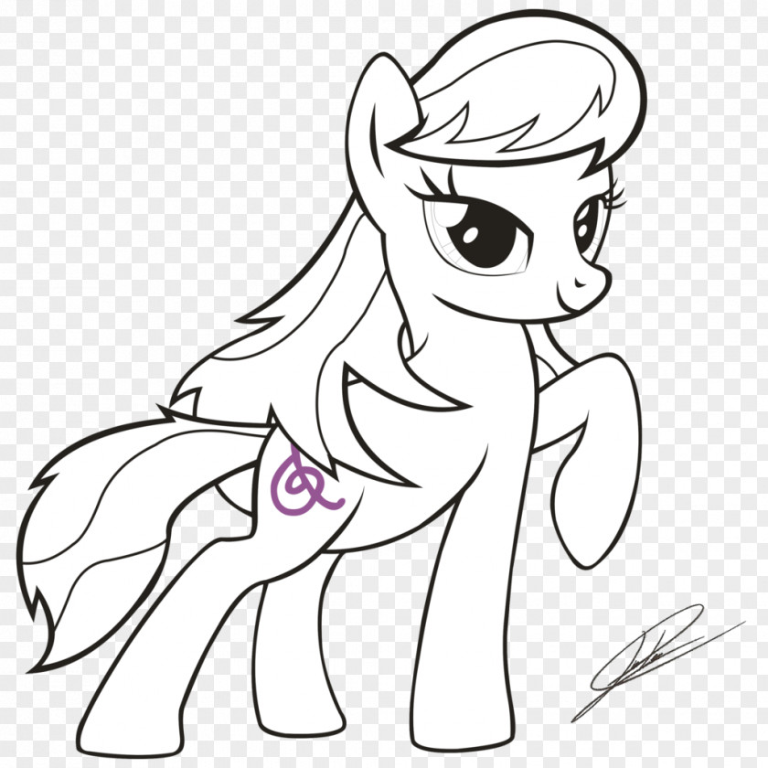 My Little Pony Applejack Line Art Drawing PNG
