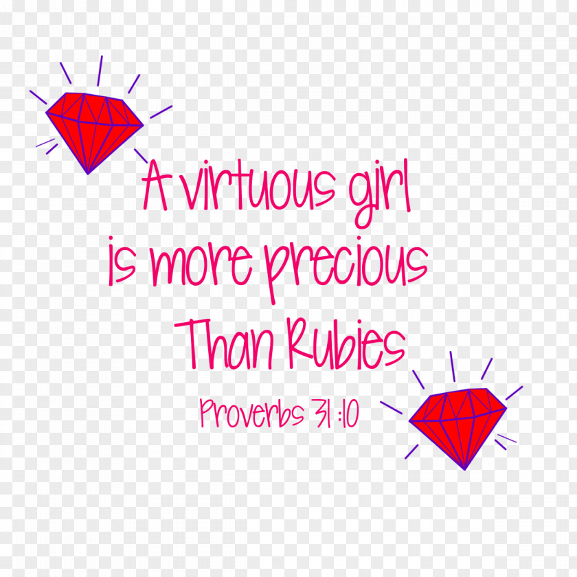 Ruby Woman Pink Proverbs 31 Gemstone PNG