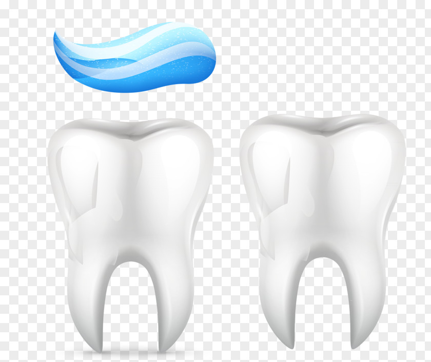 Tooth And Toothpaste Designer PNG