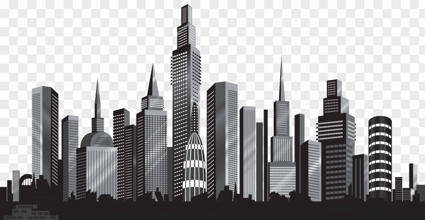 Cityscape Silhouette Clip Art Image Skyline PNG