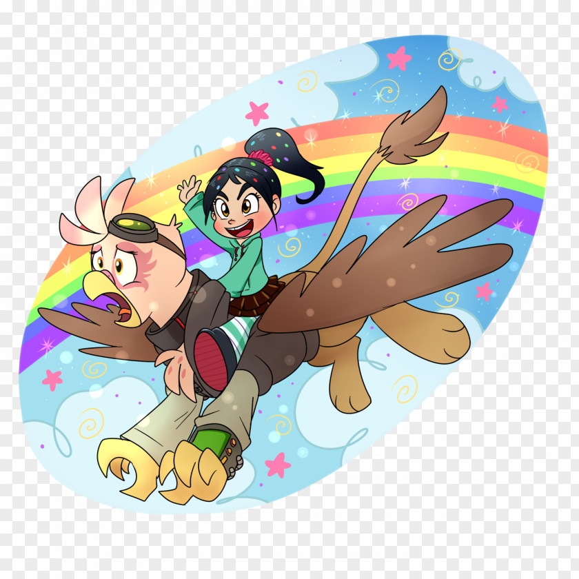 Full Double Rainbow Arch Vanellope Von Schweetz Pony Pinkie Pie Cartoon Twilight Sparkle PNG