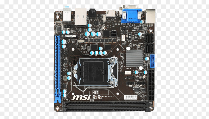 LGA 1150 Mini-ITX MSI H81I Motherboard MicroATX PNG