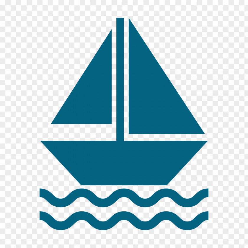 Blue Sailboat Vector Graphics Image Illustration PNG