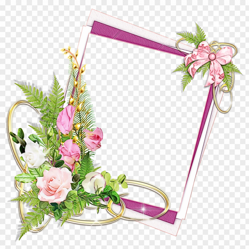 Bouquet Flower Arranging Wreath Frame PNG