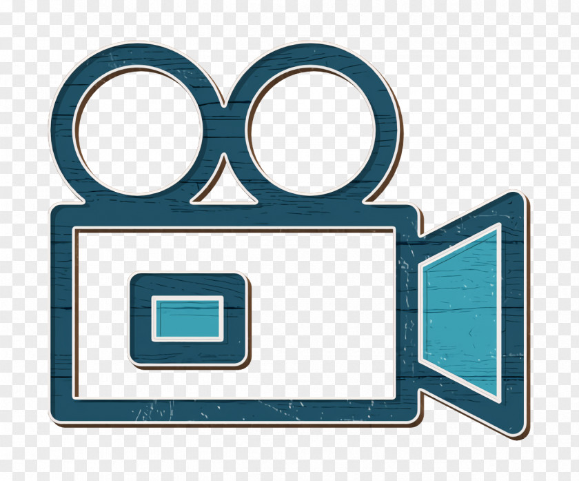 Film Icon Video Camera Linear Color Web Interface Elements PNG