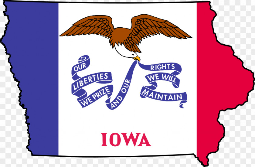 Map Flag Of Iowa The United States PNG