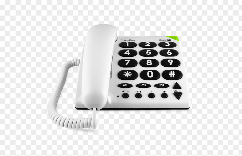 Personas Mayores Doro PhoneEasy 311c Cordless Telephone 100w PNG
