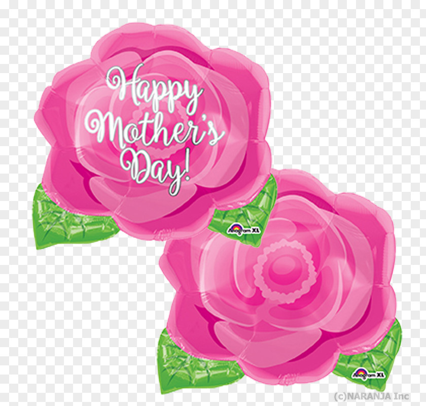 Pink Balloon Garden Roses Mother's Day PNG