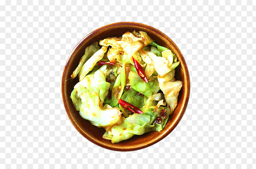 Spicy Shredded Cabbage Vegetarian Cuisine Leaf Vegetable Side Dish PNG