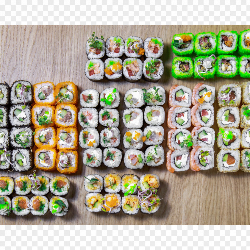 Sushi Set Japanese Cuisine Vegetarian Petit Four Food Vegetarianism PNG