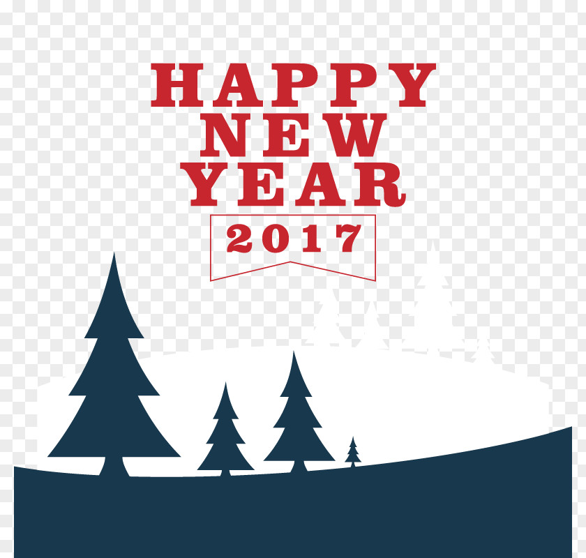 Vector Happy New Year 2017 PNG