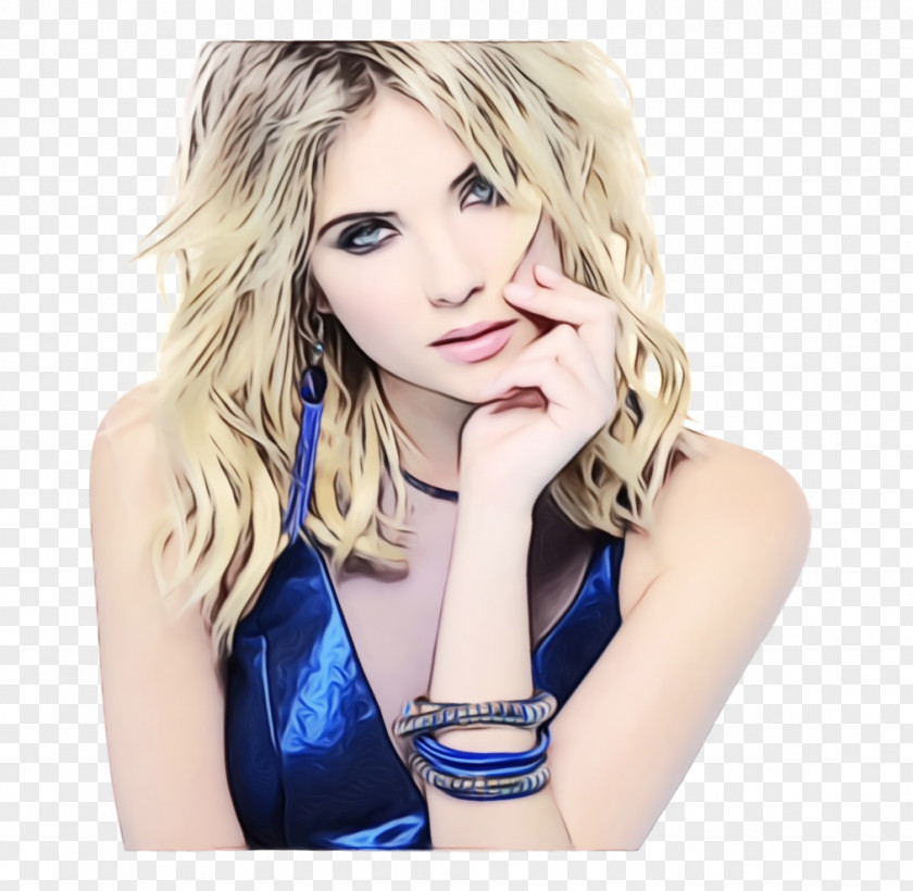 Ashley Benson Blond Hair Coloring Layered PNG