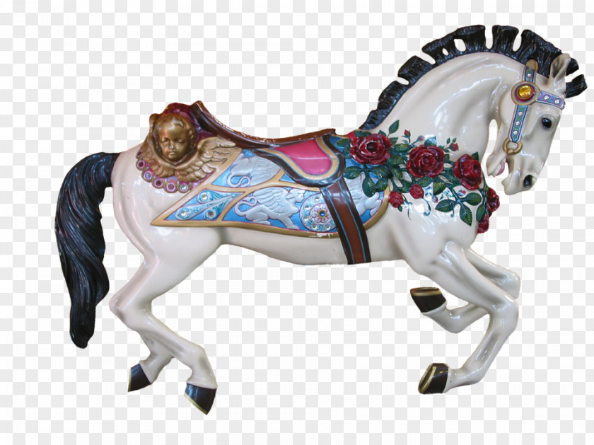 Carousel Hourse Horse Amusement Park Stallion PNG