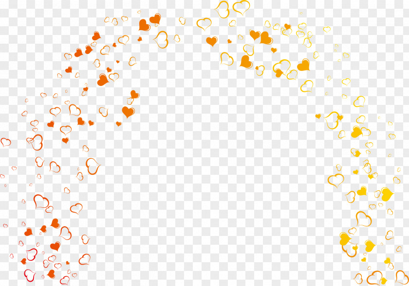 Color Heart-shaped Texture Vector PNG