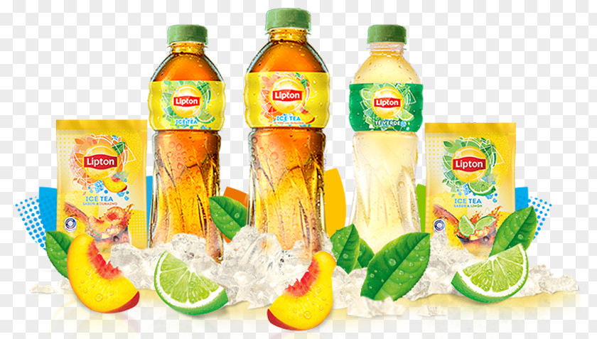Green Tea Ice Orange Drink Iced Lipton PNG