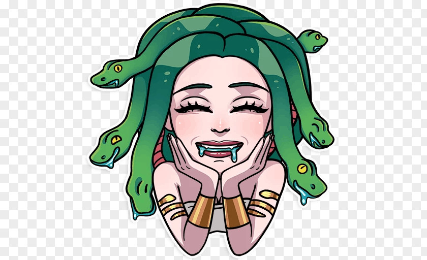 Medusa Jellyfish Sticker Telegram Gorgon PNG