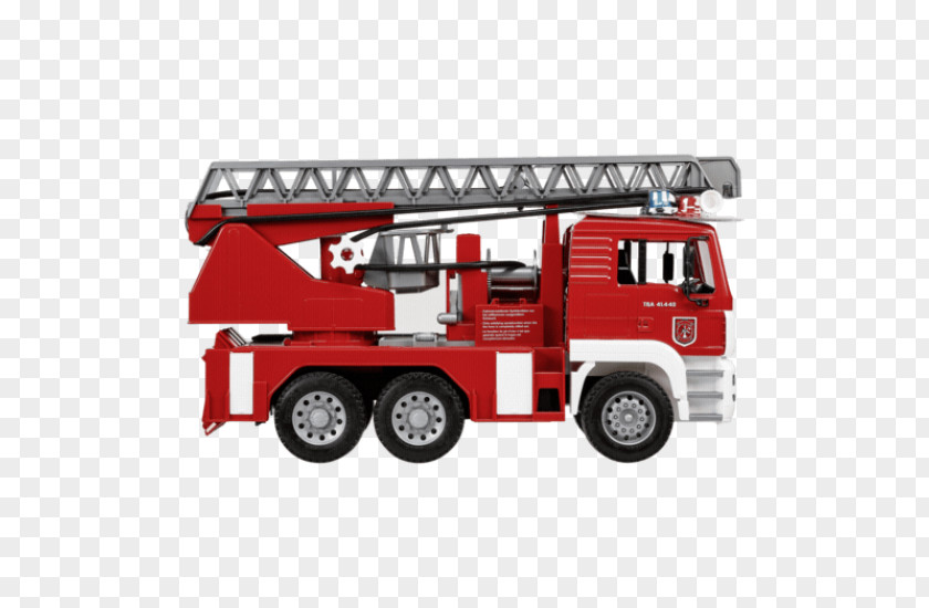 Toy Fire Engine Department Bruder Model Car PNG